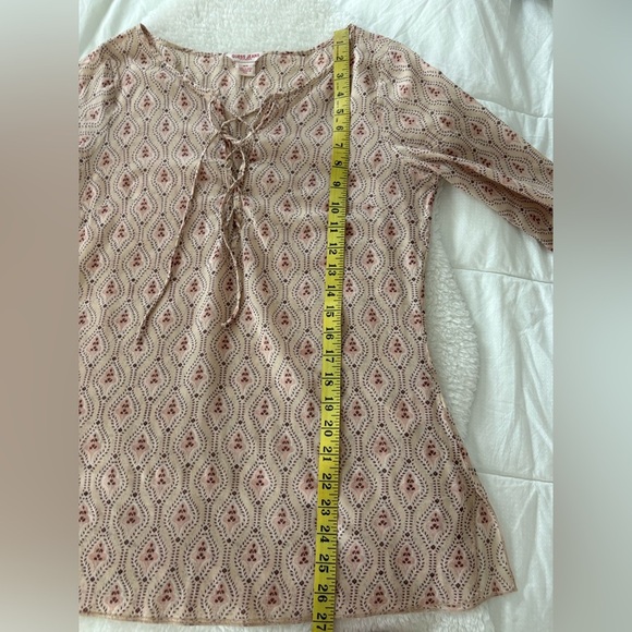 Guess Y2K cotton tunic top size M Hippie Boho - Picture 10 of 15
